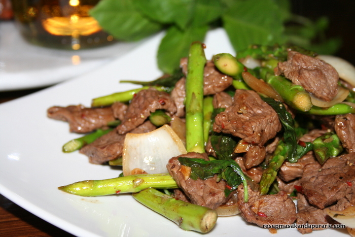 Resep Tumis Daging Sapi Asparagus - Resep Masakan Dapur Arie